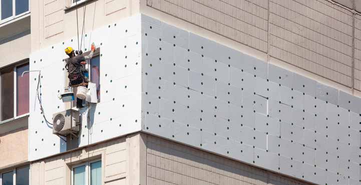 Residential apartment facade repaint