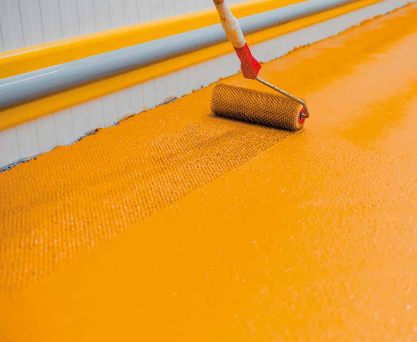 High-rise residential tower exterior maintenance painting